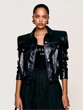 🔥 ZARA x WILLY CHAVARRIA Limited Edition Genuine Leather Jacket—SOLD OUT-size XL